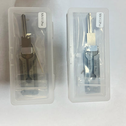 2-in-1 Lishi-Style Locksmith Tool — SC1/SC4 Compatible | KW1 M1/M2 AM5 KW5 MS2 SS001 SS002 PRO