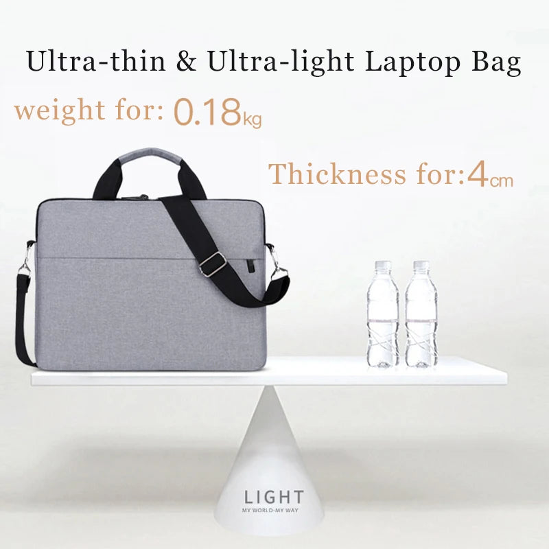 Elegant Fashion Luxury Laptop Bag for Women 2023 - Office Notebook Sleeve Case - Travel Computer Handbag in Various Sizes (13.3, 14.1, 15.6, 17 Inch)