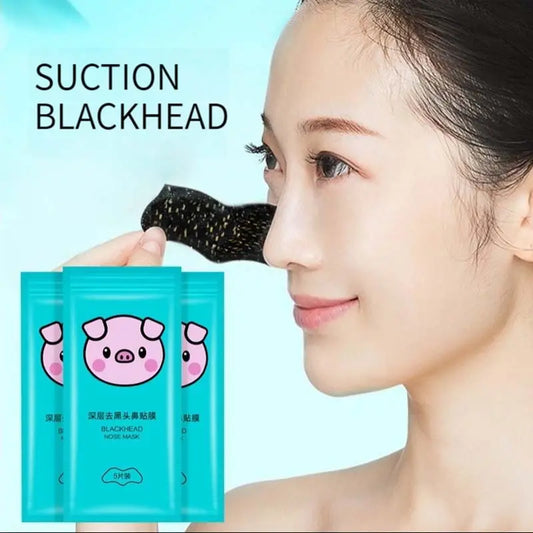 5PCS Blackhead Removal Nasal Strips – Acne & Pore Shrinking, Deep Cleaning Magic Adsorption for Smooth Skin