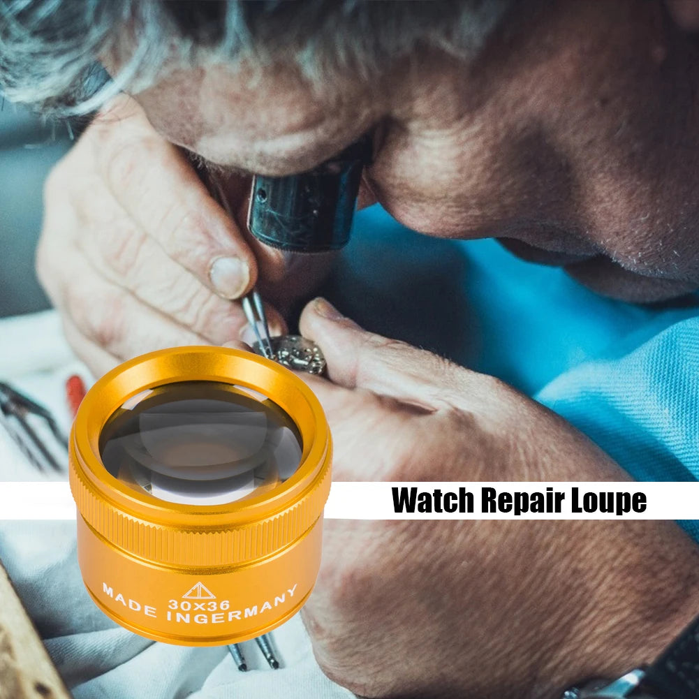 30X Monocular Magnifier – HD K9 Optical Lens Pocket Loupe for Watch & Jewelry Repair