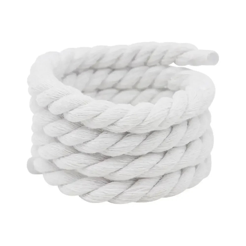 Round Thick Rope Shoelaces – High-Quality Polyester Cotton, Solid Color, 0.8cm Width, 120/140/160cm