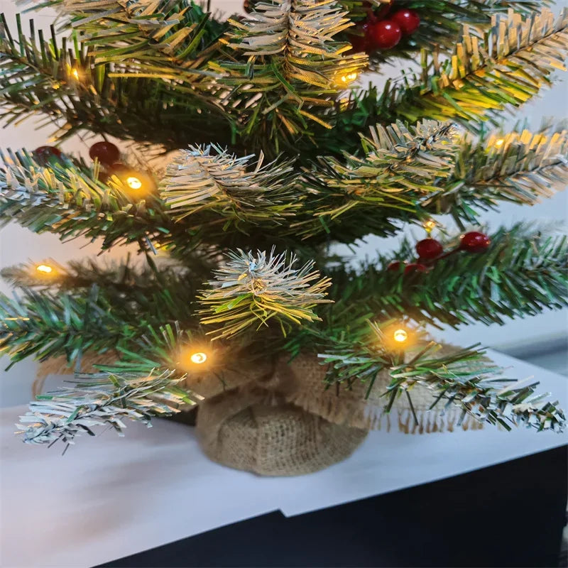 Mini Christmas Tree 45/60cm – PVC Tabletop Decorations for Family Christmas & Holiday Parties