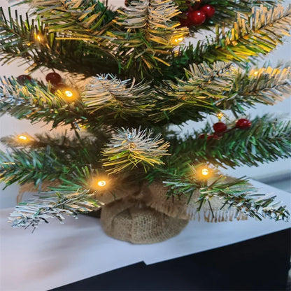 Mini Christmas Tree 45/60cm – PVC Tabletop Decorations for Family Christmas & Holiday Parties