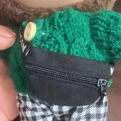 17cm Labubu V1/V2 Crossbody Bag for BJD Dolls – Cute 1/6, 1/8, 1/12 Doll Accessories & Waist Belt Bag Gift