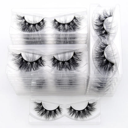 Visofree 3D Mink Eyelashes – 30/40/100 Pairs Handmade Full Strip Lashes with Tray, Cruelty-Free False Lashes for Makeup