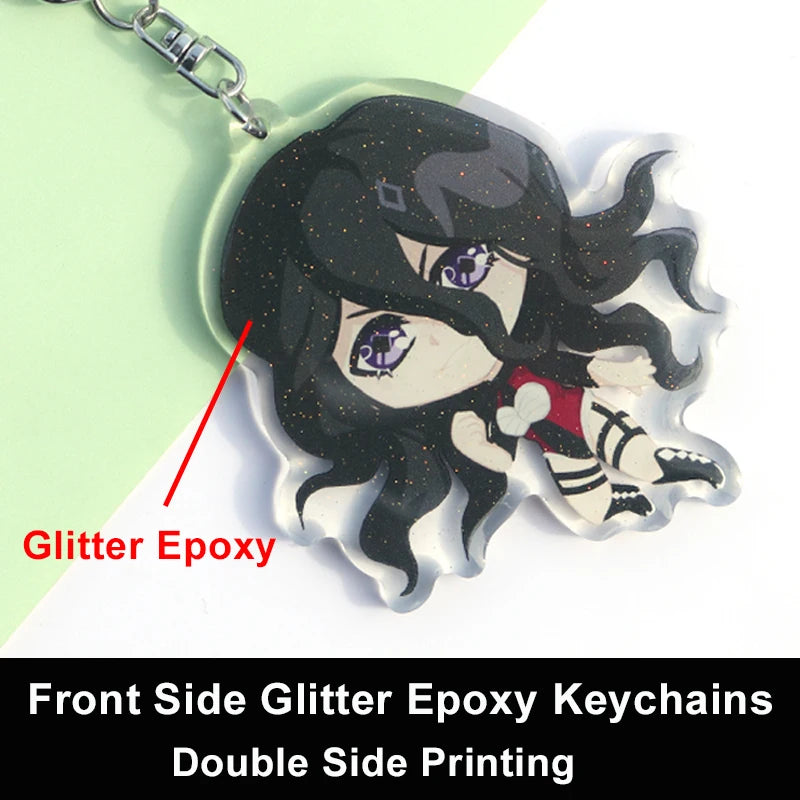 Custom Acrylic Keychain - Personalized Cartoon, Anime & Photo Hologram Clear Key Ring Gift