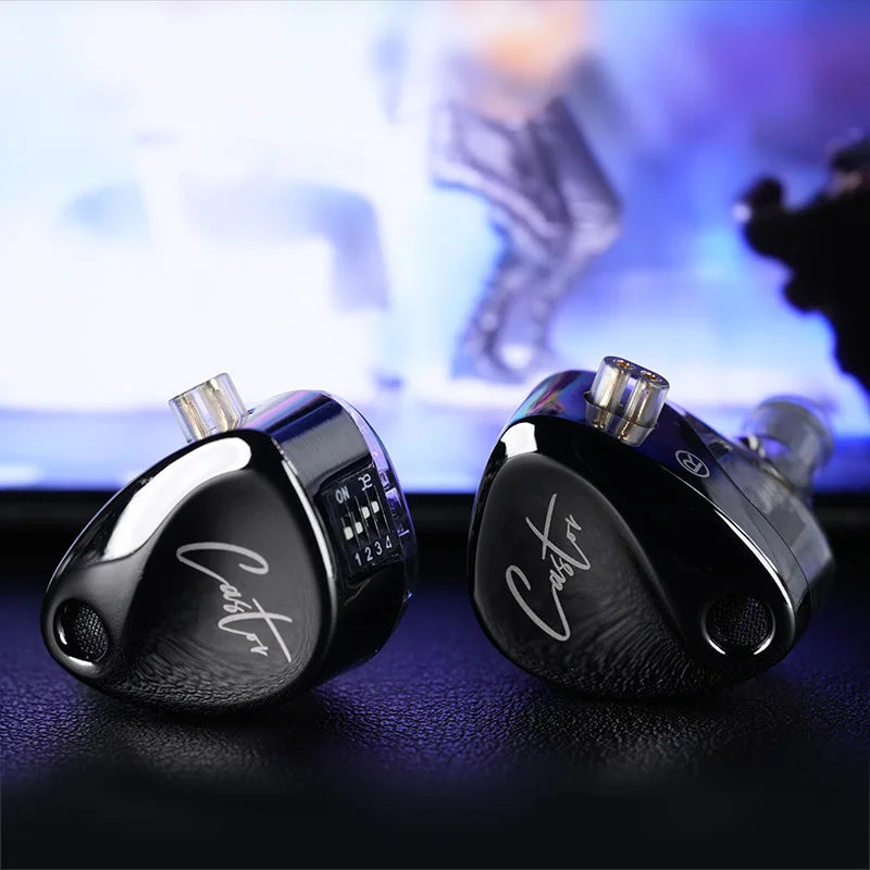KZ Castor HiFi In-Ear Earphones - Dual Dynamic Drivers, Tunable Balanced Armature & Noise-Isolating Earbuds