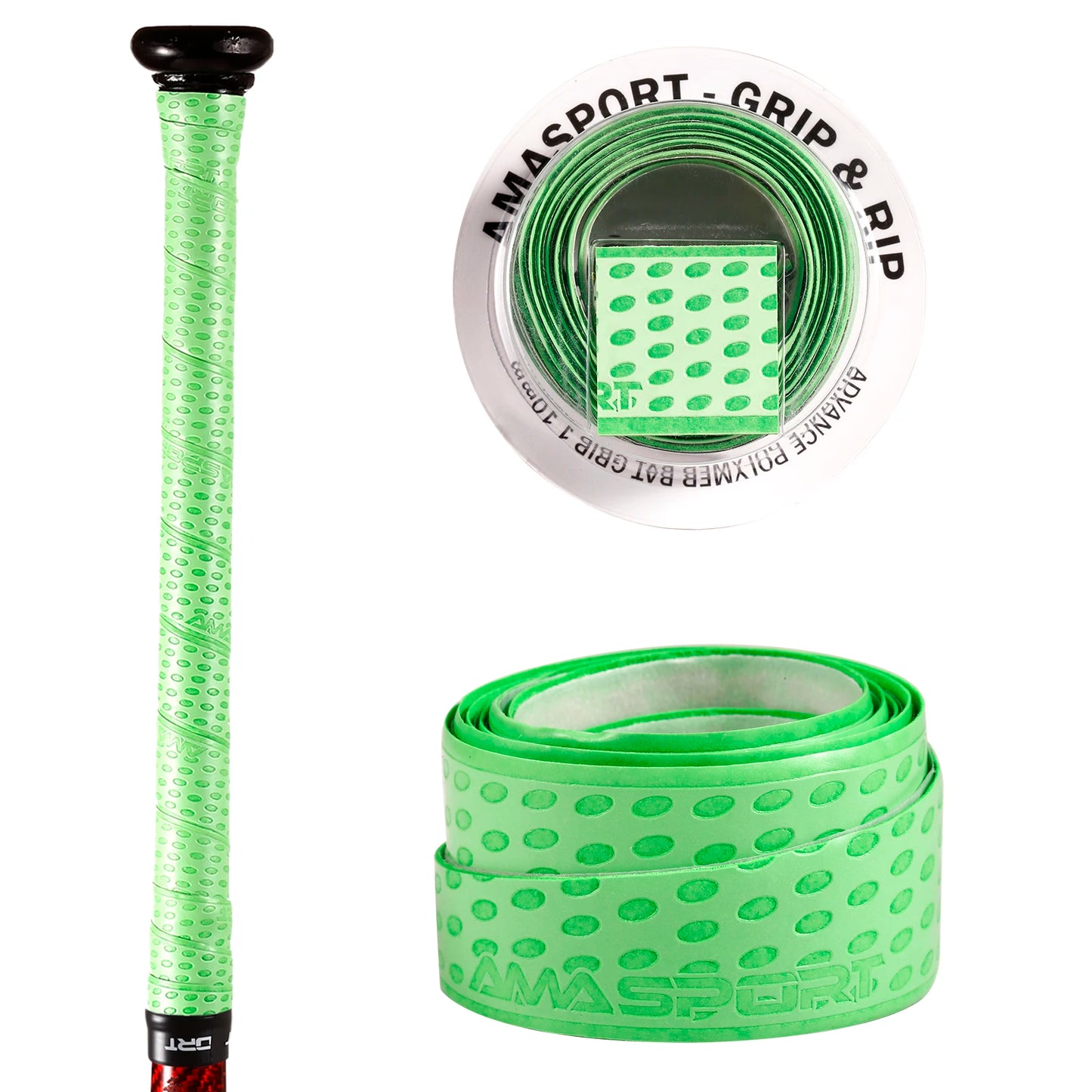 AMASPORT Baseball Bat Grip Tape – Anti-Slip Sweatband for Softball, 5/10/20pcs Sports Accessories