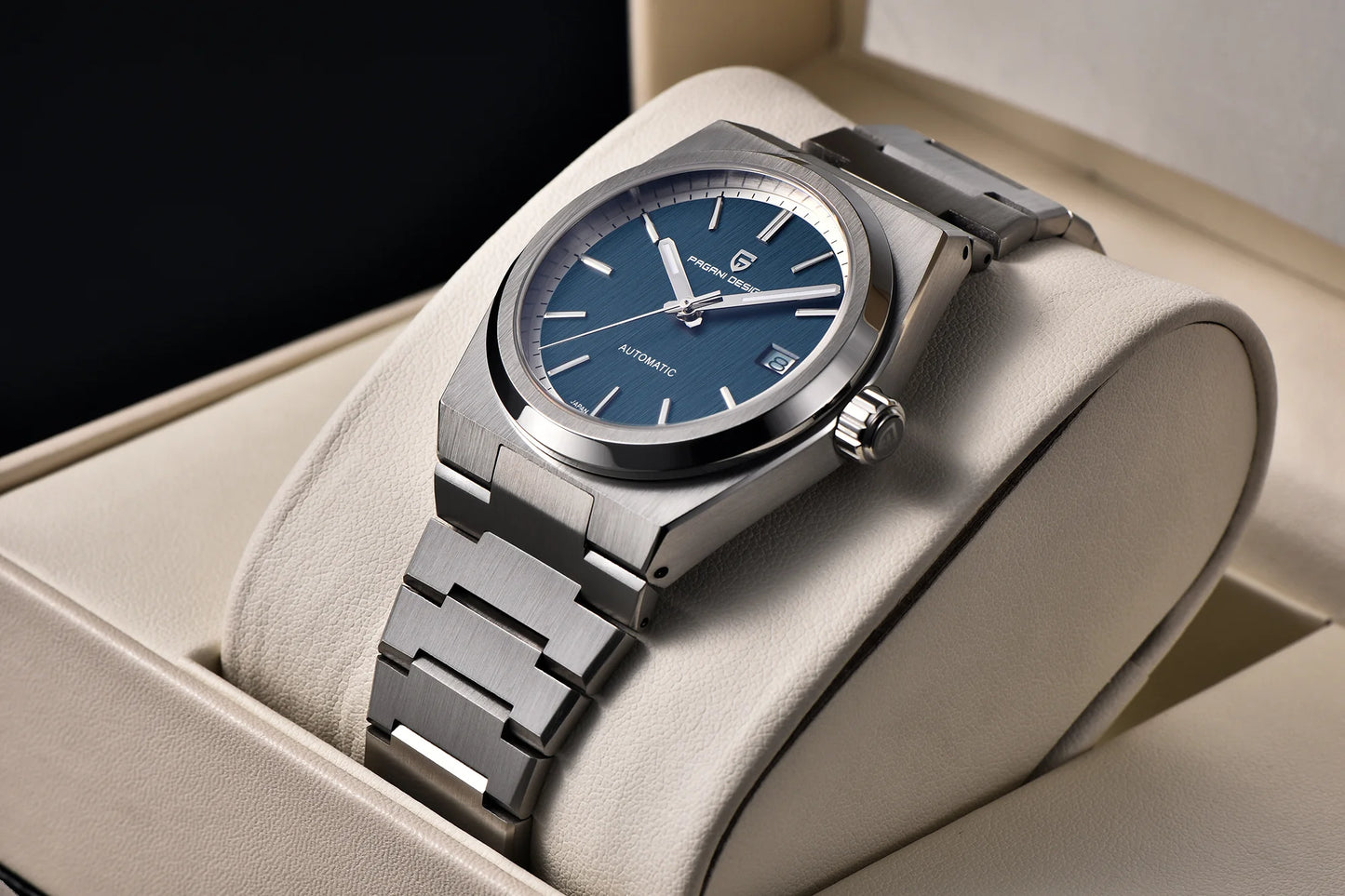 Pagani Design 2024 Men’s Automatic Mechanical Watch – Luxury Sapphire AR Coating, Stainless Steel, 10BAR Waterproof