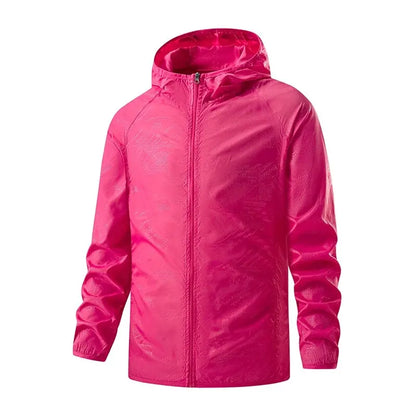 LNGXO Waterproof Hiking Jackets for Men & Women – Sun Protection Windbreaker, Camping, Climbing, and Outdoor Rain Coat, Unisex Portable Gear