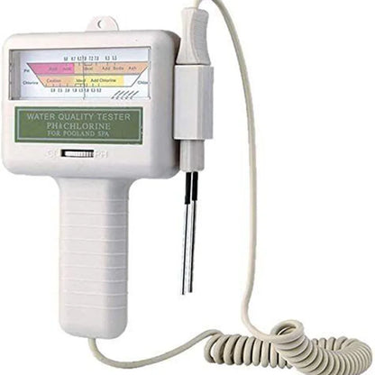 2 in 1 PH & Chlorine Meter - Water Quality Tester for Pool and Aquarium, CL2 Measuring Device