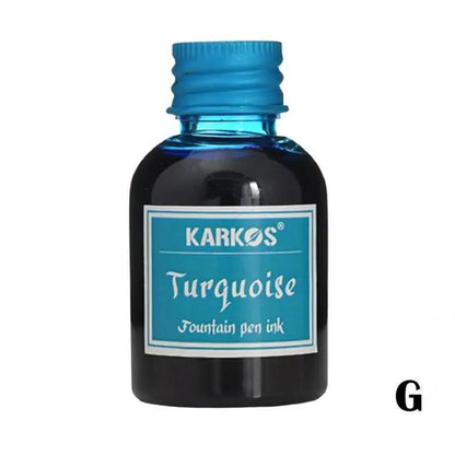 Pure Colorful Fountain Pen Ink — High-Quality 20/30/70ml Refill for Calligraphy, Writing & School Stationery
