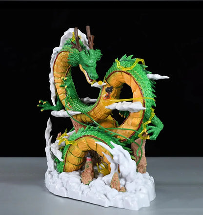 24cm Dragon Ball Anime Figure — Goku & Shenron PVC Statue for Collection & Room Decor