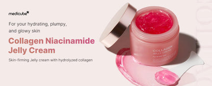 24H Glow & Lifted Collagen Jelly Cream – Niacinamide & Hydrolyzed Collagen for Skin Barrier Strengthening & Moisturizing