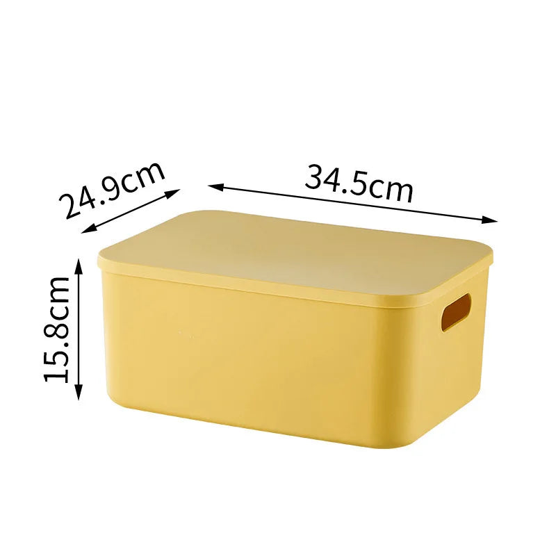 Plastic Storage Box Organizer – Stackable Colorful Baskets for Jewelry, Lipstick, Toys, Underwear & Desktop Snacks