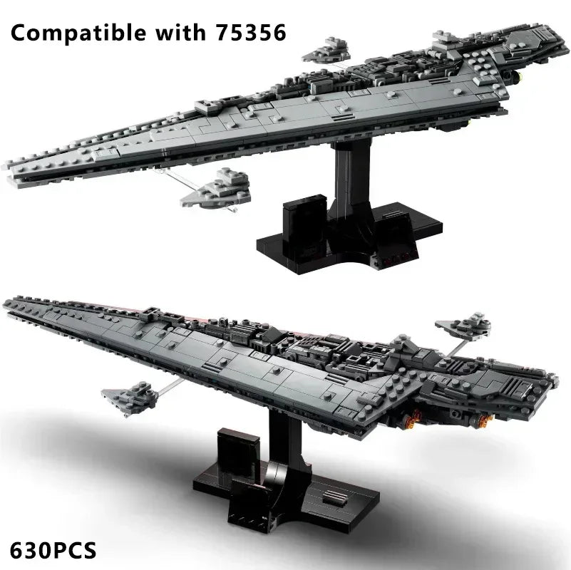 MOC 630PCS Executor Super Spaceship Building Blocks – Model Bricks Toy for Kids, Birthday & Festival Party Gift