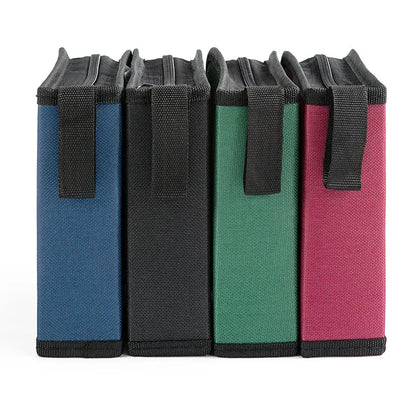 40-Disc CD & DVD Storage Case - Oxford Cloth Organizer Bag with Disc Booklet Holder