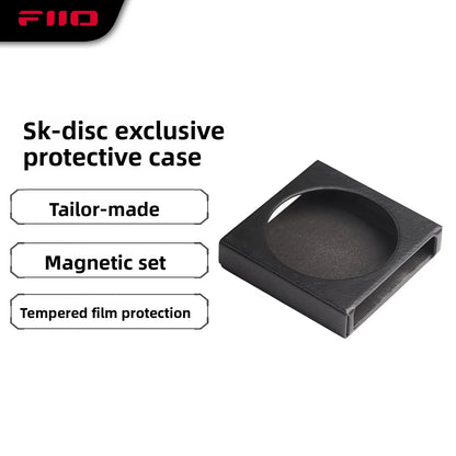 FiiO SK-DISC Magnetic Protective Case - PU Leather Cover for Snowsky DISC MP3 Music Player, Black/Red/Green