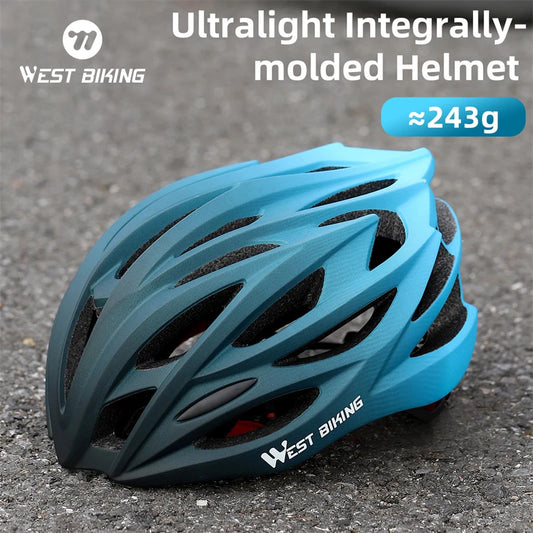 WEST BIKING Ultralight Cycling Helmet - Integrally Molded MTB & Road Bike Racing Helmet for Men & Women, Bicycle Safety Cap