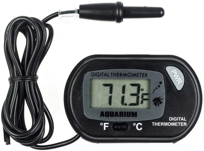 Waterproof Digital Aquarium Thermometer – Suction Cup Temperature Gauge for Fish Tanks & Reptiles