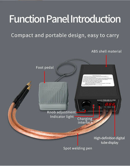 8000W Mini Spot Welder Kit – DIY 18650 Battery Pack Welding Machine with Pen for 0.15mm Nickel Strip