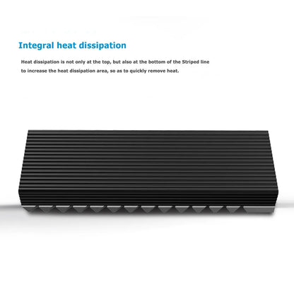 Jonsbo M.2 SSD NVMe Heat Sink - Aluminum 2280 SSD Gasket with Silicone Thermal Pad for PC