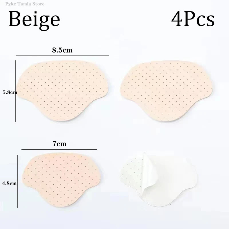 4pcs Heel Repair Patches – Breathable Shoe Hole Repair Stickers, Anti-Wear Heel Pads & Insoles Protector Inserts for Sneakers Foot Care