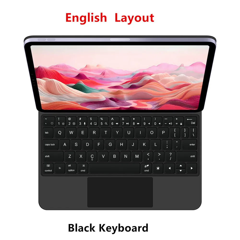 Magic Keyboard Folio for Xiaomi Pad 7 — Smart Case with Portuguese, Spanish, Korean & French Keyboard for Mi Pad 7 Pro 11.2-inch