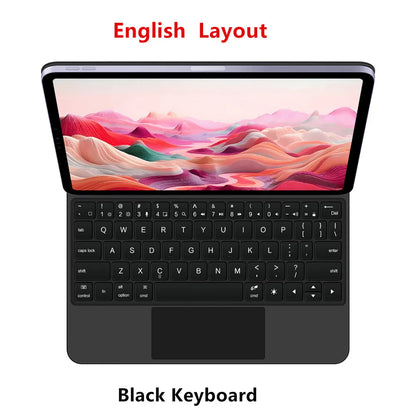 Magic Keyboard Case for iPad — Smart Magnetic Folio for iPad 11th & 10th Gen 11" (2025 A16, A3354/A3355/A3356/A2696)