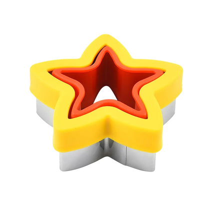 Stainless Steel Sandwich Cutter & Sealer Set - Kids DIY Food Mold and Cookie Maker Kitchen Tool