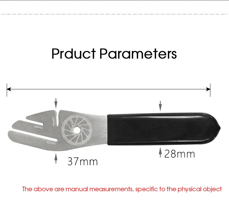 Bicycle Disc Brake Repair Wrench – Stainless Steel Disc Flattening & Adjustment Tool for Road & Mountain Bikes