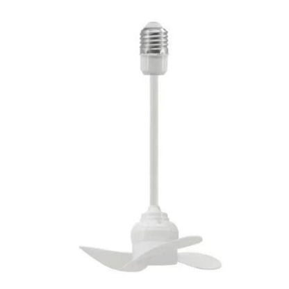 Compact E27 Ceiling Fan - Quiet Brushless Motor for Efficient Air Circulation