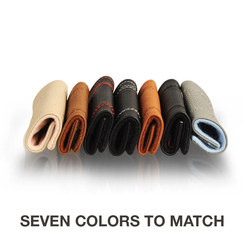 Universal Auto Interior Door Handle Protective Case: Breathable PU Leather Roof Pull Handle Cover - Non-Slip & Warm, Available in 1 or 2 Pieces
