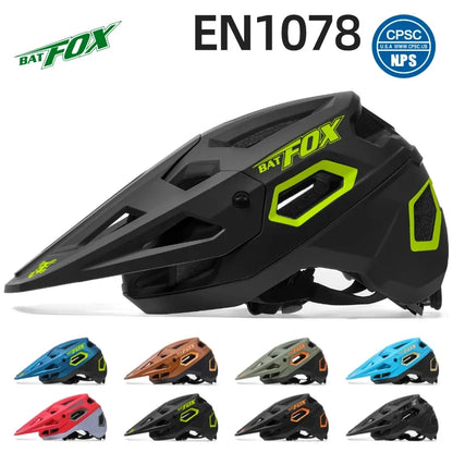 BATFOX Cycling Bike Helmet – High Quality Integrally Molded MTB Road & Mountain Bicycle Helmet for Men & Women Safety Casco Bicycle Gear