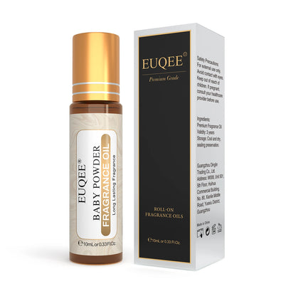 EUQEE 10ml Women's Roller Fragrance Oil - Coconut, Vanilla & Floral Aroma Scent Oil