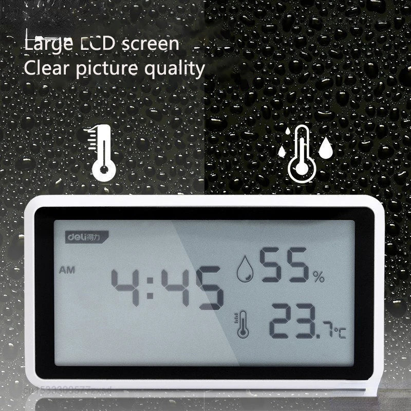 New Xiaomi Electronic Thermometer Hygrometer Weather Station: High Precision with Table Clock Function - Mini LCD Thermometer Tools