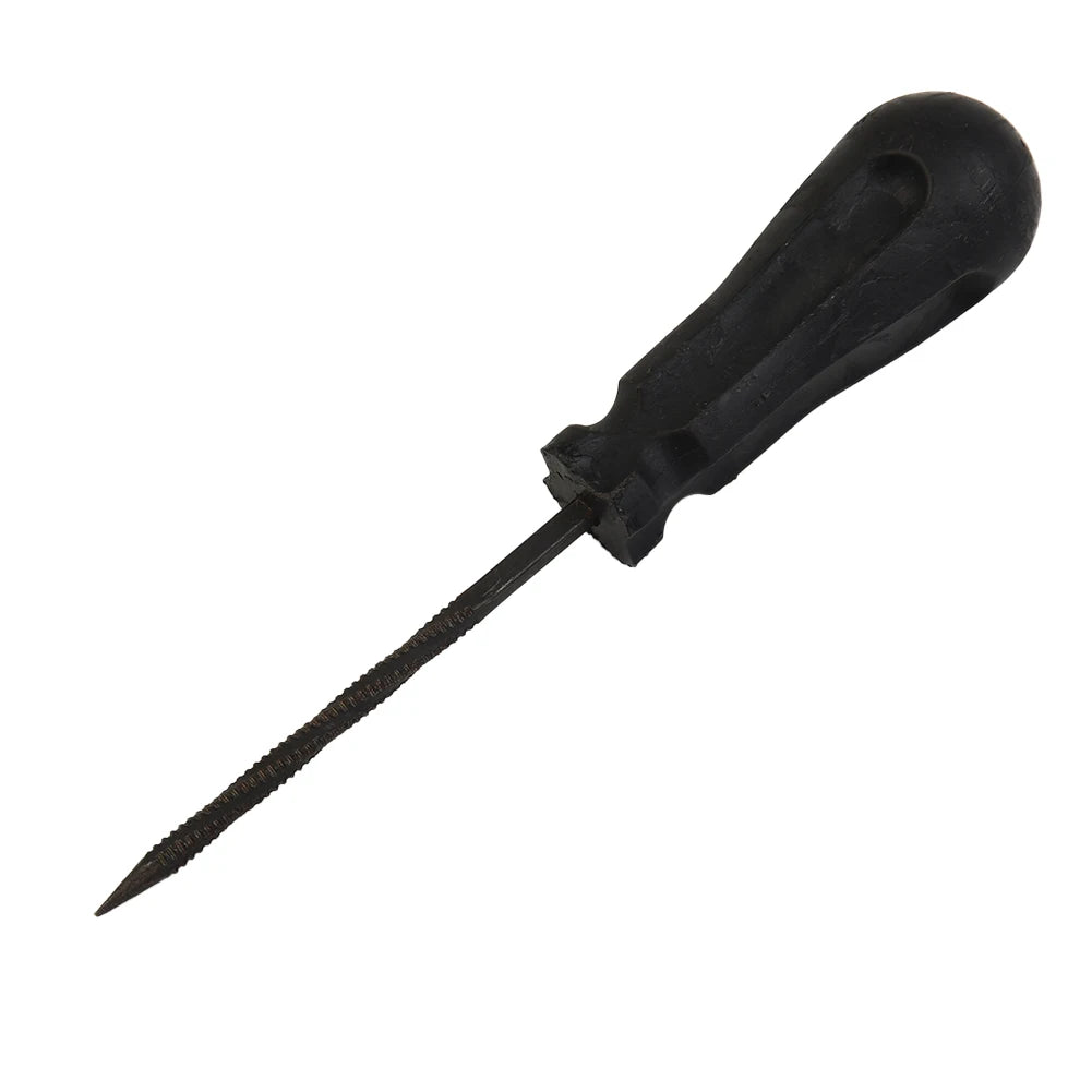 Car & Motorcycle Tire Repair Kit – Puncture Plugger Tools with Mushroom Plug, Probe & Nozzle