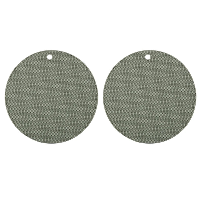 2/4 PCS Multifunction Heat Resistant Silicone Mats – Nonslip Drink Coasters, Pot Holders & Kitchen Placemats