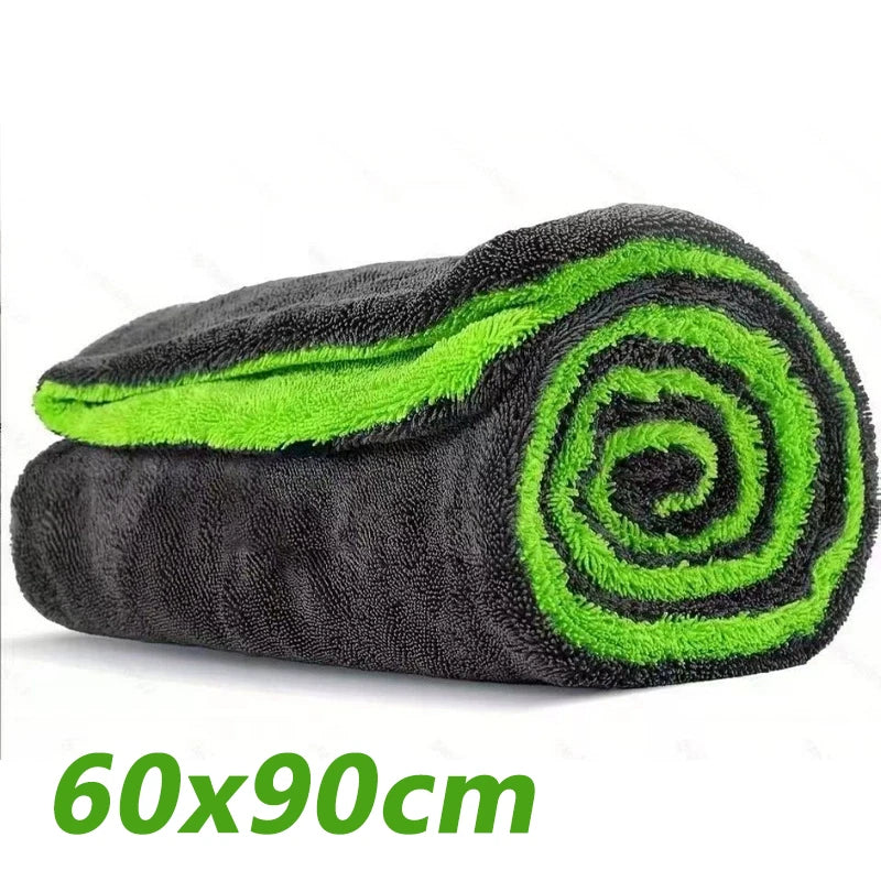 1400GSM Heavy Duty Car Drying Towel — 60x120cm Oversized Double-Sided Super Absorbent Scratch-Free Cleaning Cloth