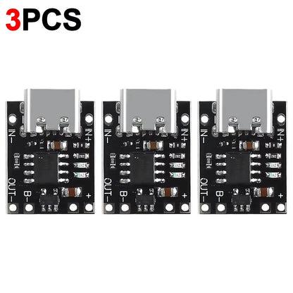 TP4056 3.7V Lithium Battery Charging Board - Type-C USB Li-ion Charger Module with Protection Circuit