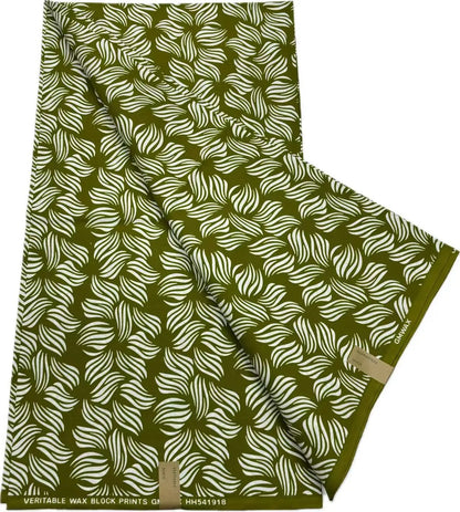 100% Cotton African Ankara Wax Fabric - Soft Real Wax Print for Dresses