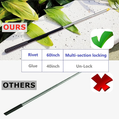 RV Awning Opener Pull Rod Telescopic Reach Pole 16–60 Inch Multi-Section Locking for Tent, Camper & Canopy Use