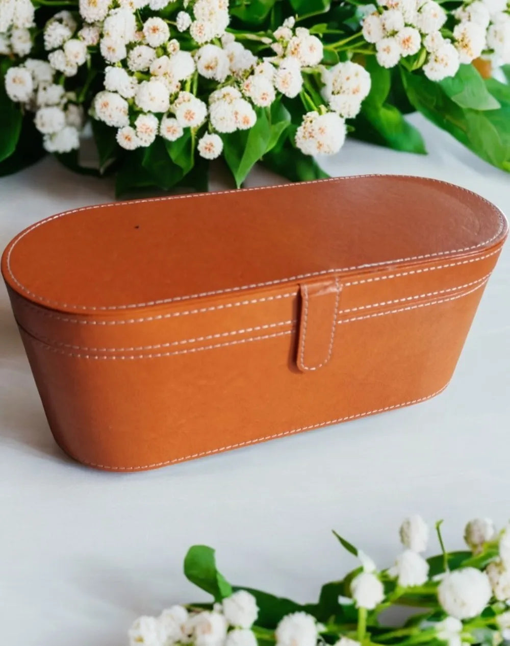 Portable PU Hair Dryer Storage Case – Large Capacity Dustproof Bag for Curling Tools & Accessories