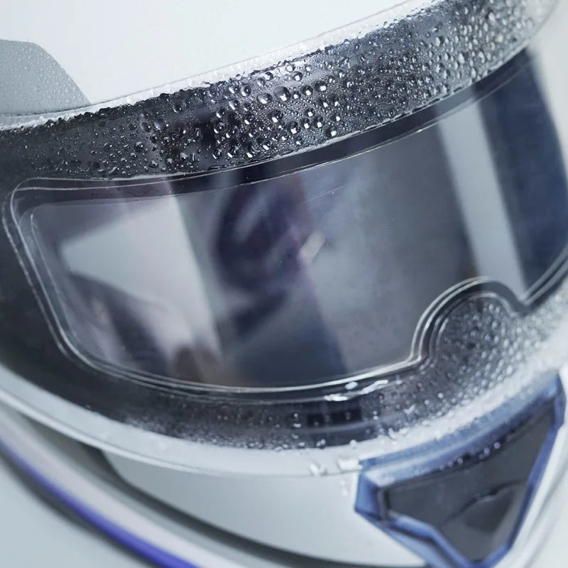 4PCS Universal Motorcycle Helmet Anti-Fog & Rainproof Film - Clear Coating Sticker for Helmet Accessories