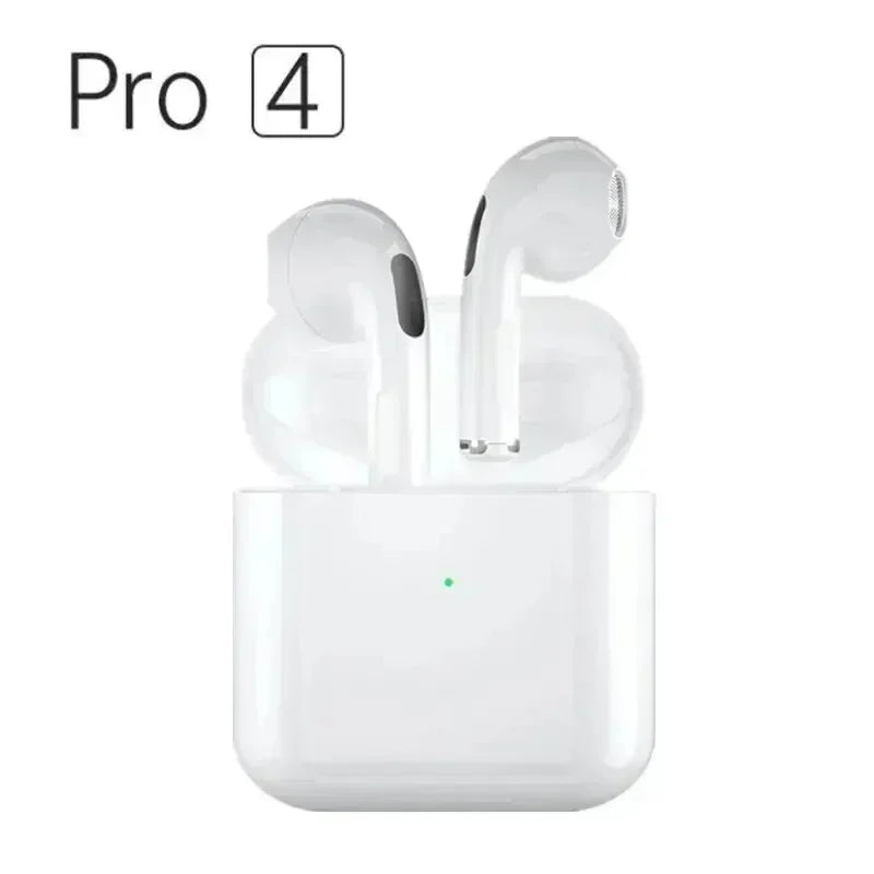Pro 4 TWS Wireless Earbuds – Bluetooth 5.0 Waterproof Headphones with Mic for iOS, Android, PC & Gaming