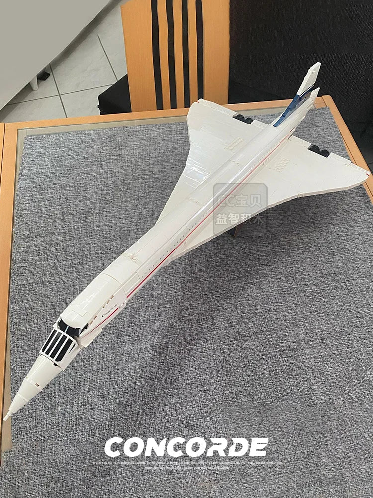 2083PCS Airbus Concorde Building Blocks — World’s First Supersonic Airliner Model, Aviation Shuttle Toy for Kids Christmas Gift