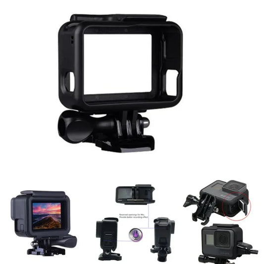 GoPro Hero 5/6/7 Protective Frame Case Housing – Durable Action Camera Shell Cover for GoPro Hero 5 Black Accessories