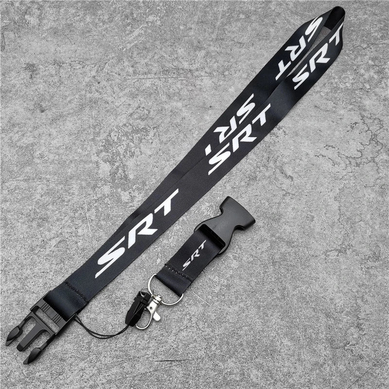 Black Neck Strap Lanyard – JDM Style Key, Phone & ID Card Holder for Car Accessories