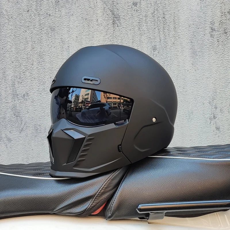 Retro Scorpion Half Motorcycle Helmet – Vintage Locomotive Style Multi-Purpose Moto Helmet (M-XXXL)