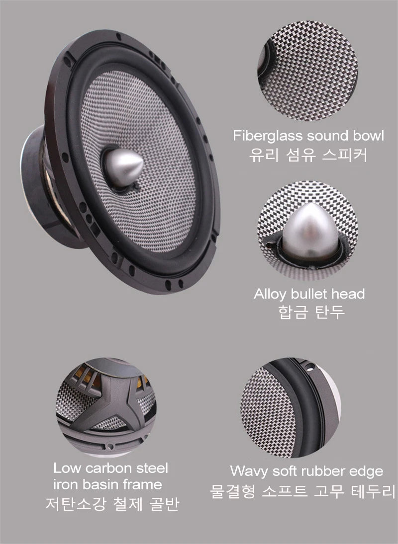 165AS Access Performance Component Car Speakers - 6.5 Inches, 120W - Perfect Father's Day Gift